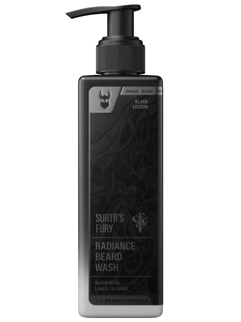 The Beard Struggle Surtr’s Fury Black Edition Radiance Beard Wash 8.11oz